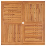 Τραπέζι κήπου από μασίφ ξύλο teak 110x110x75 εκ