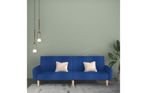 Καναπές - Κρεβάτι Διθέσιος Μπλε Υφασμάτινος