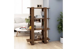 Ραφιέρα/Διαχωριστικό Χώρου Καφέ Δρυς 80 x 30 x 123,5 εκ.