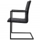 Καρέκλες Πρόβολος 6 τεμ. Μαύρες Συνθετικό Δέρμα