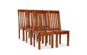 Καρέκλες Τραπεζαρίας Μοντέρνες 6 τεμ. Ξύλο / Φινίρισμα Sheesham