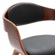 Καρέκλες Τραπεζαρίας 4 τεμ. από Λυγισμένο Ξύλο/Συνθετικό Δέρμα