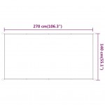 Τέντα Κάθετη Ανθρακί 140 x 270 εκ. από Ύφασμα Oxford