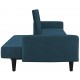 Καναπές Κρεβάτι Διθέσιος Μπλε Βελούδινος