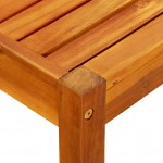 Τραπέζι κήπου από μασίφ ξύλο ακακίας 85x57x29 εκ