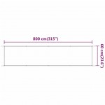 Τέντα Κάθετη Ανθρακί 60 x 800 εκ. από Ύφασμα Oxford