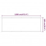 Τέντα Κάθετη Ανθρακί 100 x 1200 εκ. από Ύφασμα Oxford