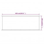 Τέντα Κάθετη Taupe 140 x 420 εκ. από Ύφασμα Oxford