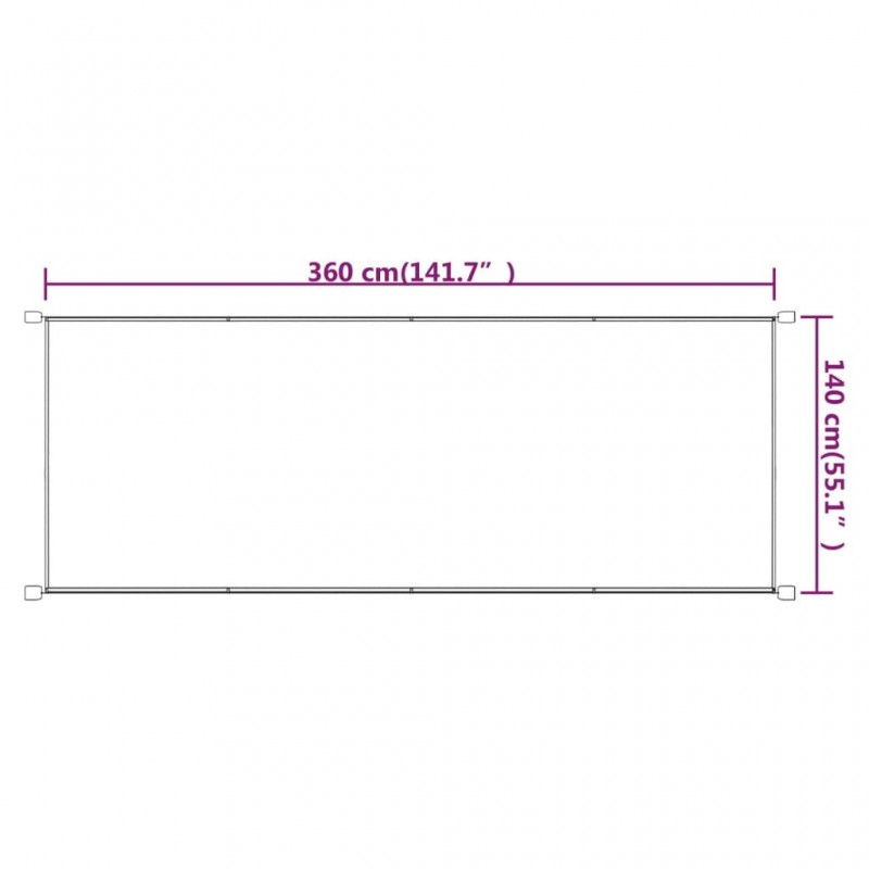 Τέντα Κάθετη Μπλε 140 x 360 εκ. από Ύφασμα Oxford
