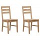 Καρέκλες Τραπεζαρίας 2 τεμ. από Μασίφ Ξύλο Ακακίας