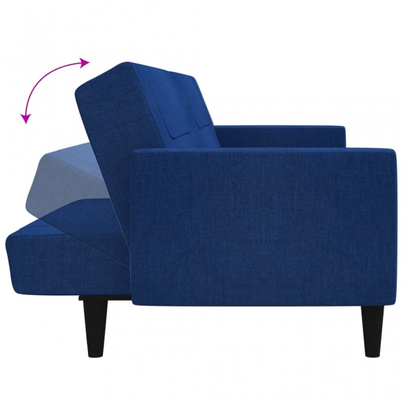 Καναπές Κρεβάτι Διθέσιος Μπλε Υφασμάτινος