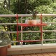 Τραπέζι Μπαλκονιού Κόκκινο 60 x 40 εκ. από Ατσάλι