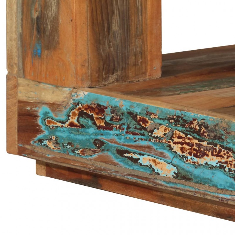 Τραπεζάκι σαλονιού βοηθητικό ανακυκλωμένο μασίφ ξύλο 45x45x40 εκ