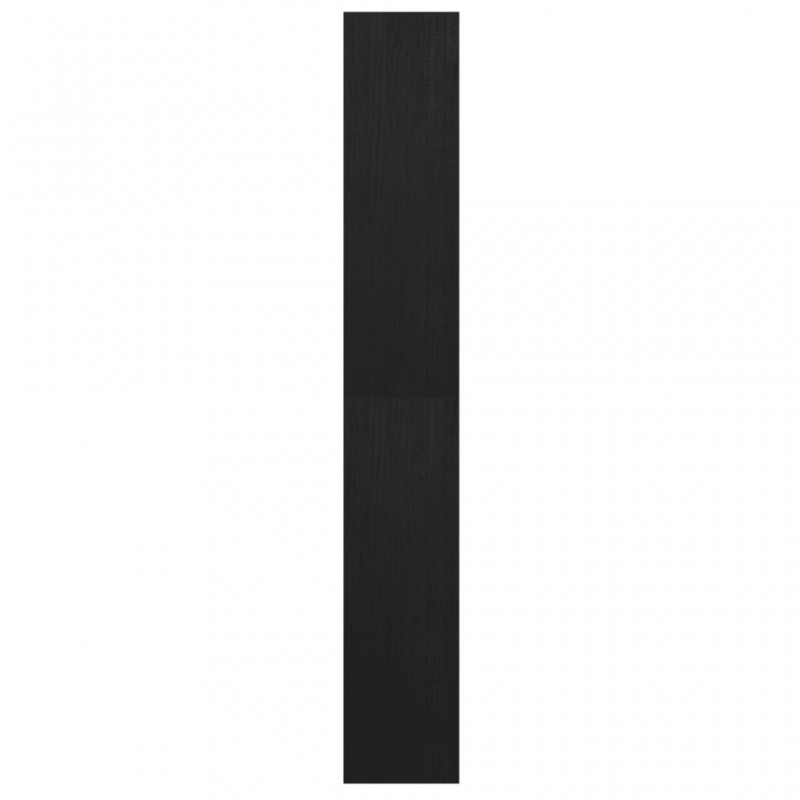 Ραφιέρα/Διαχωριστικό Χώρου Μαύρο 40x30x199 εκ. Ξύλο Πεύκου