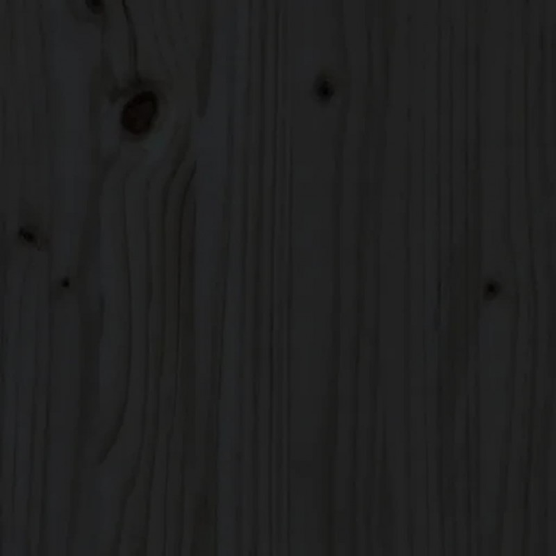 Ραφιέρα/Διαχωρ. Χώρου Μαύρο 60x30x71,5 εκ. Μασίφ Ξύλο Πεύκου
