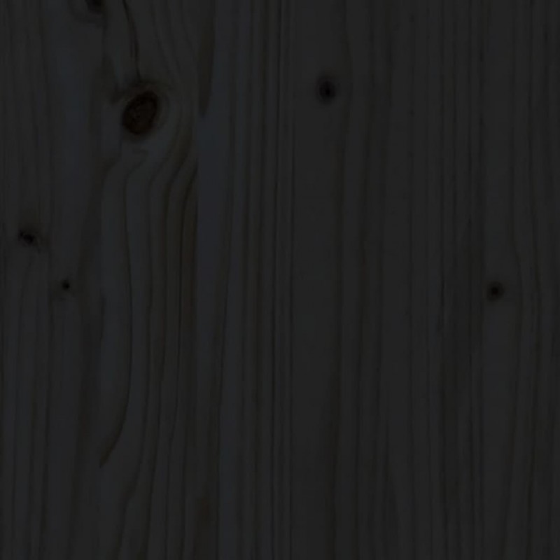 Ραφιέρα/Διαχωριστικό Χώρου Μαύρη 60x30x167,5 εκ. Μασίφ Πεύκο
