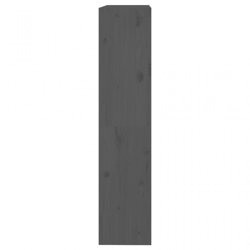 Ραφιέρα/Διαχωριστικό Χώρου Γκρι 80x30x135,5 εκ. Μασίφ Πεύκο