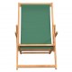 Καρέκλα Παραλίας Πτυσσόμενη Πράσινη από Μασίφ Ξύλο Teak