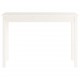 Τραπέζι Κονσόλα Λευκό 110 x 40 x 75 εκ. από Μασίφ Ξύλο Πεύκου