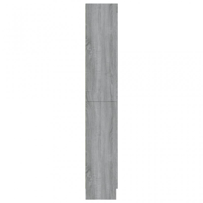 Βιτρίνα Γκρι Sonoma 82,5x30,5x185,5 εκ. από Επεξεργασμένο Ξύλο