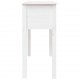 Τραπέζι Κονσόλα Λευκό 100 x 35 x 75 εκ. από Μασίφ Ξύλο Πεύκου