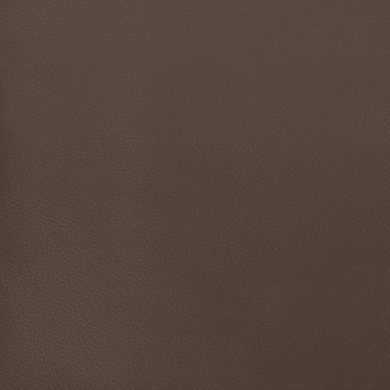 Στρώμα με Pocket Springs Καφέ 80x200x20 εκ. Συνθετικό Δέρμα