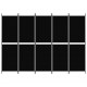 Διαχωριστικό Δωματίου με 5 Πάνελ Μαύρο 250x180 εκ. από Ύφασμα