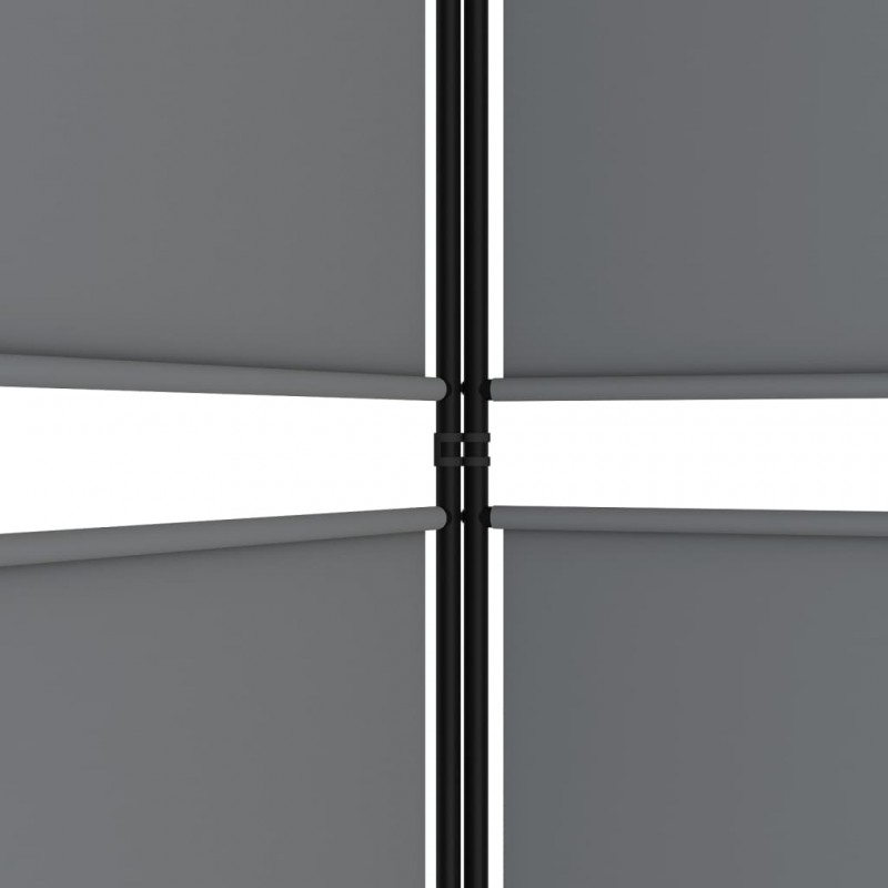 Διαχωριστικό Δωματίου με 5 Πάνελ Ανθρακί 250x180 εκ. από Ύφασμα