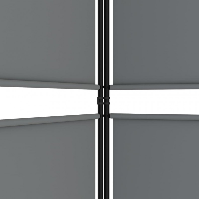 Διαχωριστικό Δωματίου με 5 Πάνελ Ανθρακί 250x220 εκ. από Ύφασμα