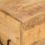 Μπαούλο αποθήκευσης από μασίφ ξύλο μάνγκο 39x28x31 εκ