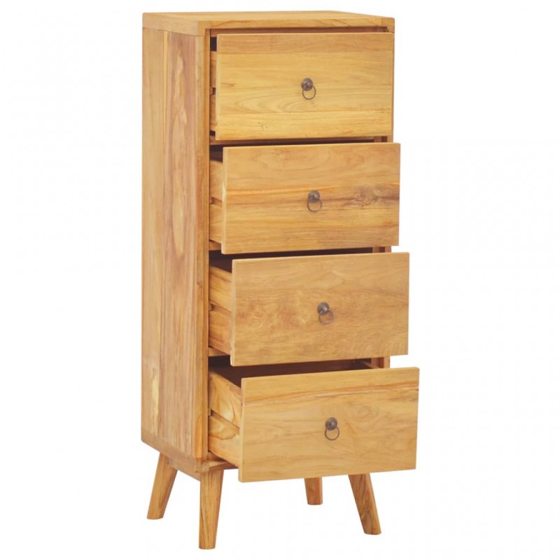 Συρταριέρα από μασίφ ξύλο teak 40x30x100 εκ