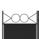 Διαχωριστικό Δωματίου με 4 Πάνελ Μαύρο 160x200 εκ. από Ύφασμα