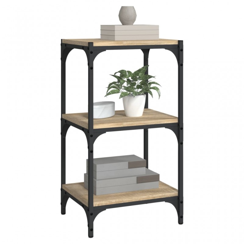 Βιβλιοθήκη Sonoma Δρυς 40x33x70,5 εκ. Επεξεργ. Ξύλο & Ατσάλι