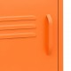 Κομοδίνο πορτοκαλί από ατσάλι 35x35x51 εκ