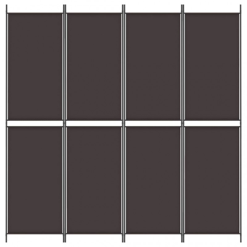 Διαχωριστικό Δωματίου με 4 Πάνελ Μαύρο 200 x 220 εκ. Υφασμάτινο