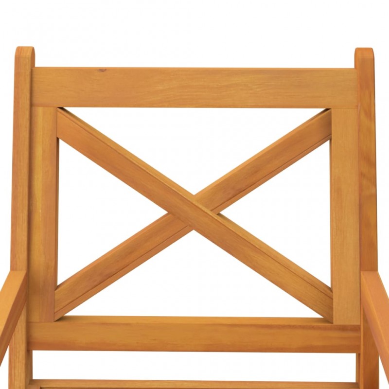 Καρέκλες Τραπεζαρίας Εξ. Χώρου 4 τεμ. Μασίφ Ξύλο Ακακίας