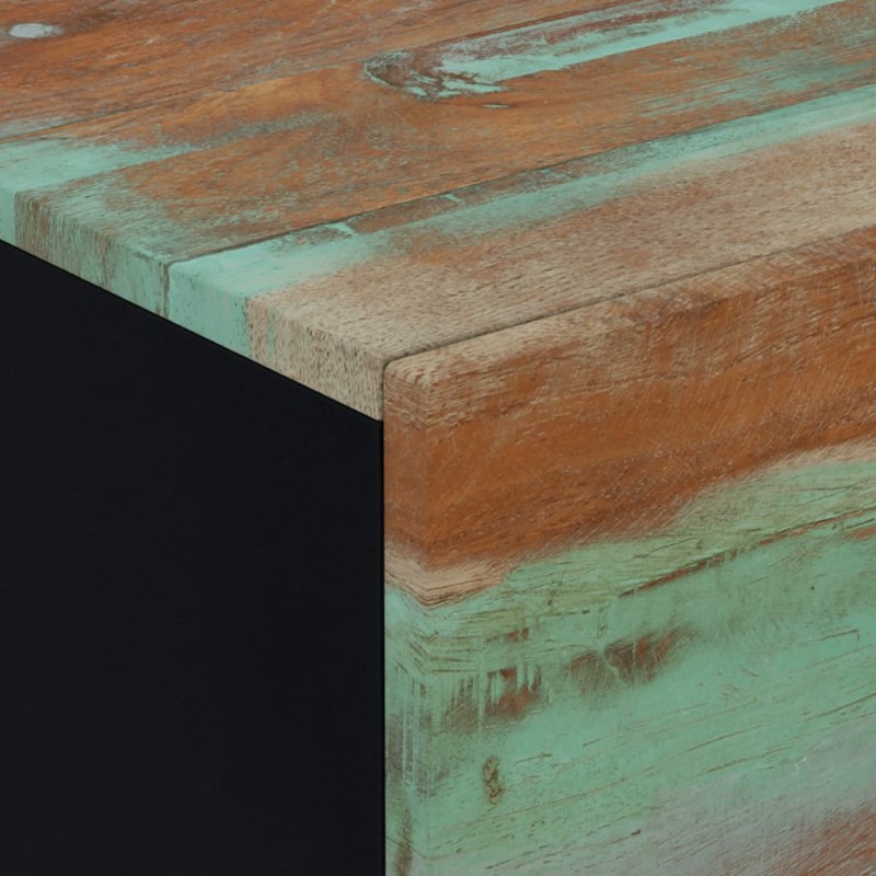 Κομοδίνο με δύο συρτάρια από μασίφ ανακυκλωμένο ξύλο 40x33x46 εκ