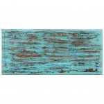 Τραπεζάκι σαλονιού γαλάζιο από μασίφ ανακυκλωμένο ξύλο 110x50x34 εκ