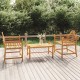 Καρέκλες Κήπου 2 τεμ. 91 x 62 x 94 εκ. από Μασίφ Ξύλο Teak