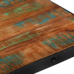 Τραπέζι σαλονιού με τροχούς από μασίφ ανακυκλωμένο ξύλο 100x60x26 εκ