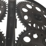 Φωτιστικό οροφής industrial μαύρο με σχέδια αλυσίδας ποδηλάτου 45x78 εκ Φωτιστικό οροφής industrial μαύρο με σχέδια αλυσίδας ποδηλάτου 45x78 εκ