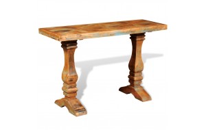 Τραπέζι κονσόλα κλασσική από μασίφ ανακυκλωμένο ξύλο 120x40x76 εκ