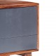 Έπιπλο τηλεόρασης γκρι από μασίφ ξύλο sheesham 140x30x45 εκ