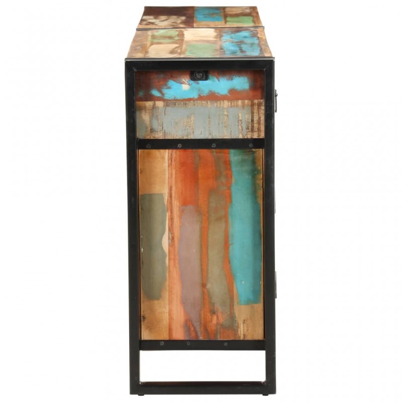 Μπουφές από μασίφ ανακυκλωμένο ξύλο και πόδια από ατσάλι 172x35x80 εκ
