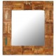 Καθρέφτης τοίχου από μασίφ ανακυκλωμένο ξύλο 60x60 εκ