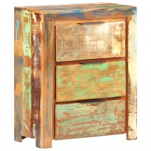 Συρταριέρα ρουστίκ από μασίφ ανακυκλωμένο ξύλο 59x33x75 εκ