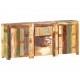 Μπουφές με τρία μεσαία συρτάρια και δύο διπλά ντουλάπια από μασίφ ανακυκλωμένο ξύλο 177x33x75 εκ
