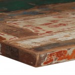 Σετ επίπλων μπαρ τριών τεμαχίων από πολύχρωμο μασίφ ανακυκλωμένο ξύλο