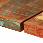 Σετ επίπλων μπαρ επτά τεμαχίων από μασίφ ανακυκλωμένο ξύλο και ατσάλι