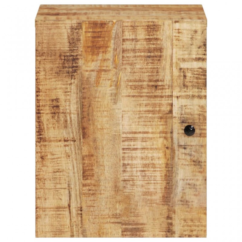 Ντουλάπι μπάνιου επιτοίχιο από μασίφ ξύλο μάνγκο 38x33x48 εκ